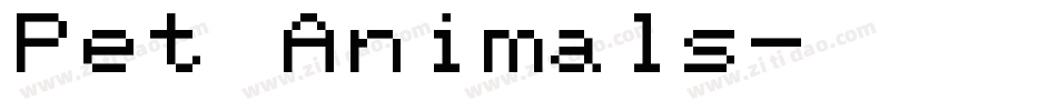 Pet Animals字体转换